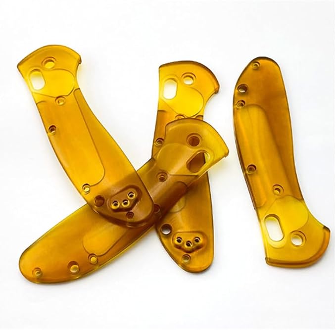 1 Pair Custom PEI Scales with 3 Sets Screws Fit for Griptilian 551 550 Ultem Handle Patch DIY Replacement