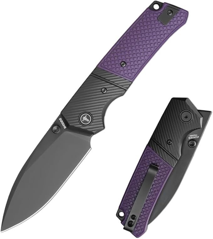 SH00Z1Z Pocket Folding Knife for Man 3.27 14C28N Steel Thumb stud knifeDrop PointPVD Blade with Reversible Clip for Camping &amp Outdoor.XUN125-PGB