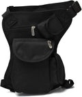 Outdoor Sports Hiking Versipack Camouflage Bag Tactical Leg Pack - Black