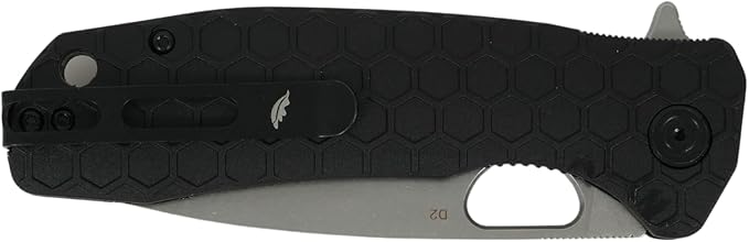 Honey Badger Large Pocket Knife EDC Drop Point Folding Utility Knife 3.6 Steel Blade Reversible Pocket Clip - (3.8oz) Drop Point Limited Edition D2 HB1286