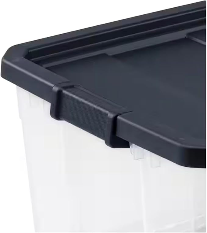 116 qt. Stacker Box with Ink Lid Storage Container