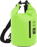 SKM Dry Bag with Zipper Green 4 gal PVC