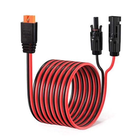 ELFCULB 12AWG Solar to XT60i Charging Cable Solar Panel Extention Cable for Portable Power Station River 600 Solar Generator Battery Pack(25FT)