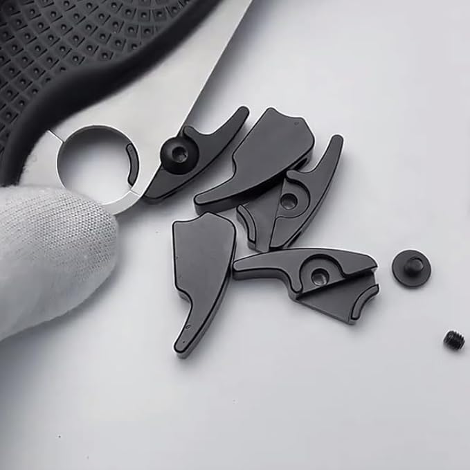 5-Piece Set Quick Deployment Kwik Thumb Stud Screw Fits for Spyderco Endura C10 Delica C11 Aluminum Quick Open Hook
