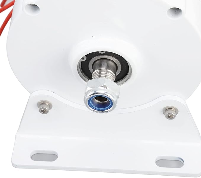 Three Phase Alternator DIY 6000W 12V 24V 48V Gearless Permanent Magnet Low Speed 750 RPM Aluminum Alloy H Class Insulation Energy Saving AC Alternator for Vertical Horizontal Wind Turbine(12V)