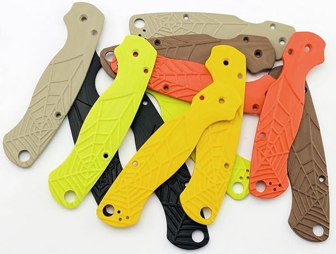1 Pair G10 Scales Handle Fits for C81 Paramilitary 2 Custom Handle Patch DIY Making Replacement Accessory(Beige)