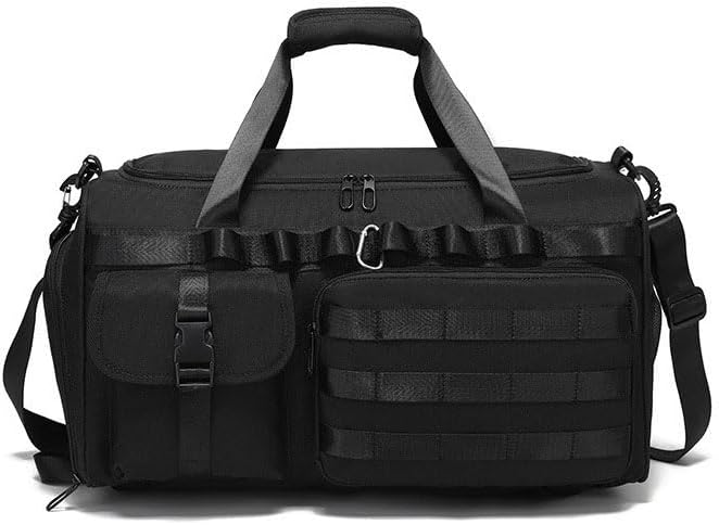 Outdoor Sports Hiking Sling Bag Shoulder Gear Pack Range Bag Molle Camouflage Tactical Versipack - Black