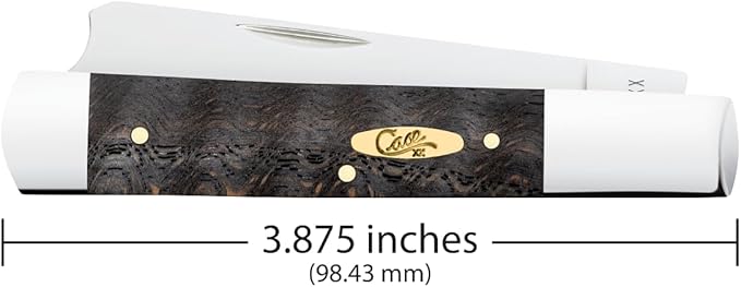 Case Cutlery CA14006: Razor Black Curly Oak