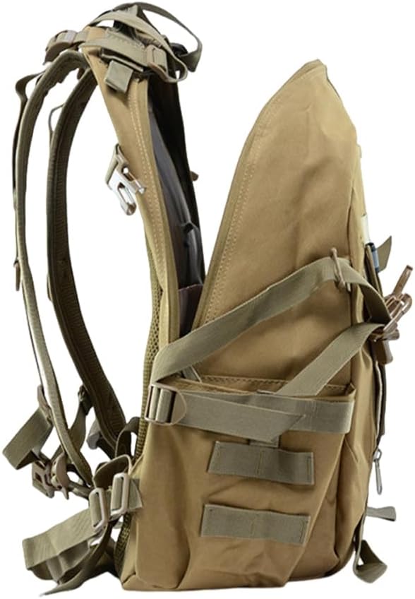 Lawaia Military Tactical Backpack for Men - Large Capacity Night Reflective Strip Ideal for Camping and Work (khaki cp2)