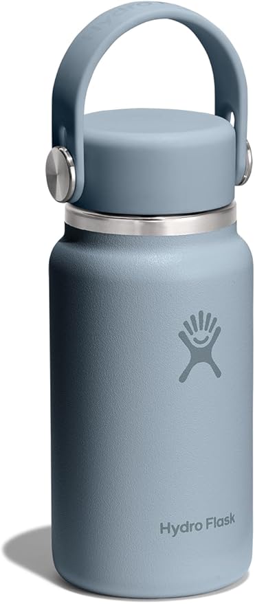 Hydro Flask Micro Bottle - Insulated Mini Leak Proof Flask for Purse or Pocket in 6.7 Oz Shale Gray