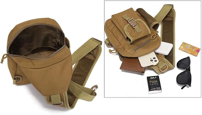 Outdoor Sports Hiking Sling Bag Shoulder Pack Camouflage Tactical Molle Chest Bag