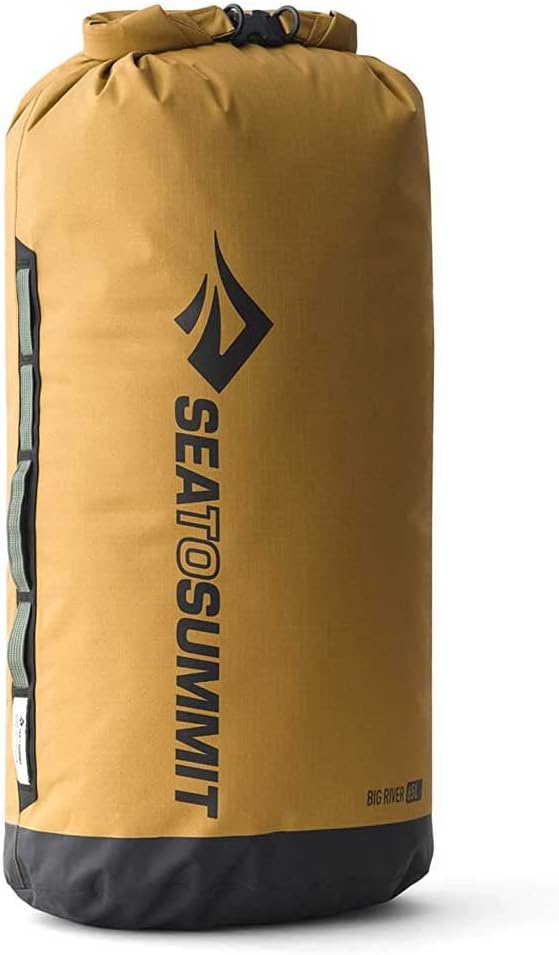 Sea to Summit Big River Dry Bag Heavy-Duty Dry Storage 65 Liter Gold Brown
