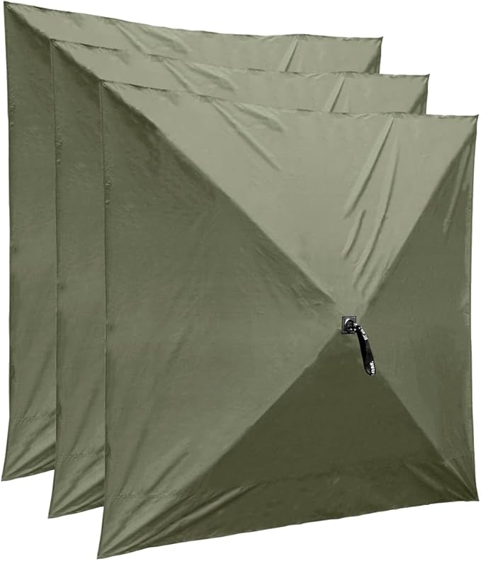 Clam Quick-Set Wind &amp Sun Panels 3-Pack – Green Screen Tent Sidewalls – Fits Traveler Venture &amp Escape – Full Coverage Shade &amp Privacy – Carry Bag – Tent Not Included