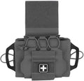 Tactical Medical IFAK Pouch Rapid/Quick Deploy First Aid Pouch Kit Hook and Loop Pack Emergency Survival Bag Two-Piece System Medical Roll Carrier Handle Outdoor Sport Emergency Hunting Bag