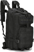Military Tactical Backpack Rucksacks 3 Day Assault Pack Army Bag for Hunting Trekking Camping Outdoor (Black)