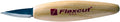 FLEXCUT Wood Carving Knives | Skewed Detail Knife | 1095 High-Carbon Steel Blade | 1-3/4 inch Bevel | 2.5oz | KN34 |Made in the U.S.A
