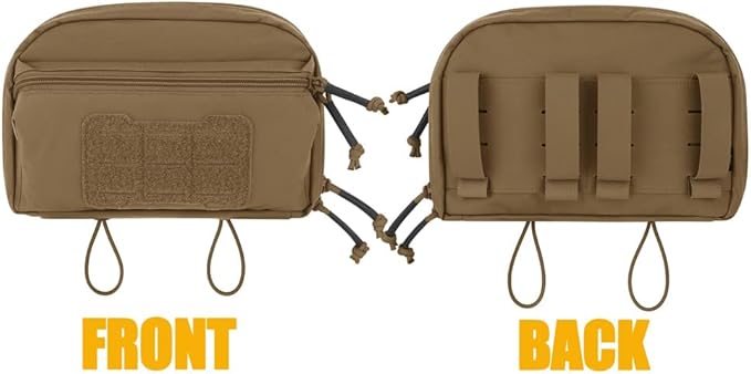 KRYDEX Tactical Admin Pouch with Molle GP Pouch Modular Pouch Utility Fanny Pack for Vest and Chest Rig