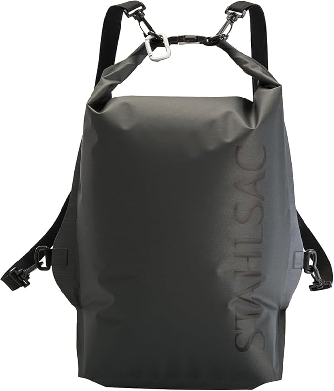 Stahlsac Abyss Drylite Dry Bag 25L in Dark Grey | Durable Waterproof Bag | Lightweight Dry Bag Backpack for Boating Hiking Kayaking &amp Rafting | Tested for Enhanced Durability | Removable Straps