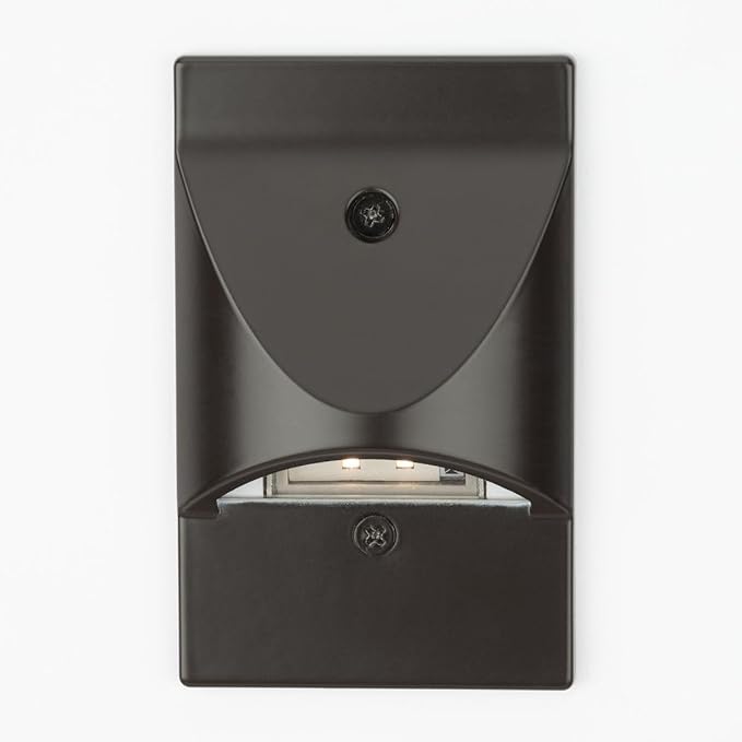 Progress Lighting P660005-020-30 4.5-Watt 3000K Integrated LED Wall or Step Light Antique Bronze