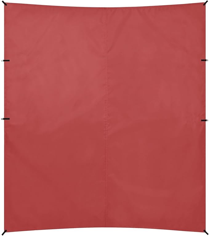 Brown Red Foldable Beach Canopy UPF50 Water-Resistant Large Sun Shelter with Sturdy Poles Sandbags and Shovel for Backyard and Camping