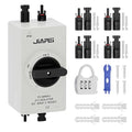 Isolator Switch Solar Disconnect Switch 32 Amp DC1200V with IP66 Waterproof Enclosure for Rooftop Solar Systems RVs and Boats