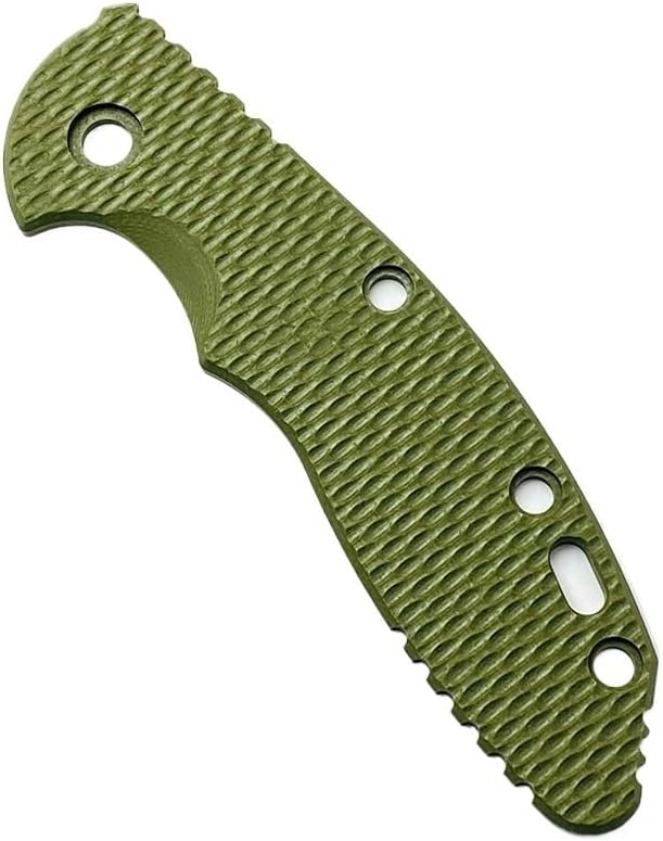 1 Piece Custom G10 Scales Handle Replacement Fits for Rick Hinderer knives XM18 3.5inch DIY Making Accessory(Green)