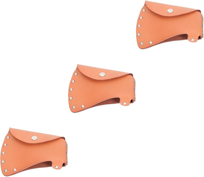 3pcs Portable Axe Leather Cover for Hatchet Sleeve for Outdoor Safety Camping and Hiking Premium Quality Design to Prevent Accidental Cuts and