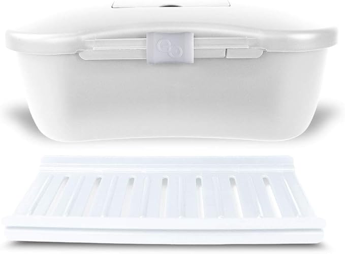 Joyboxx + Playtray Limited Edition - The #1 Toy Box for Adults - Hygienic Clean and Lock Storage System Made in The USA Non-Toxic Recyclable (White and White)