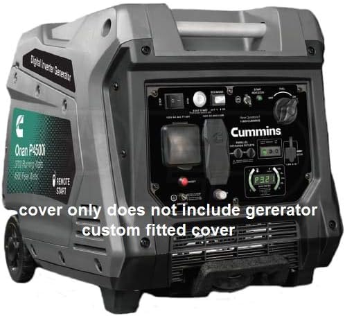Fits Cummins Onan P4500i Inverter Generator Cover (BLACK) COVER ONLY