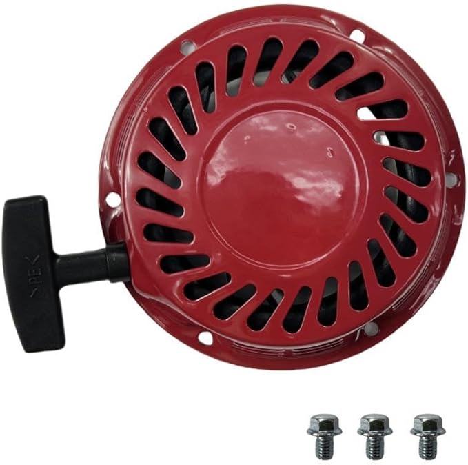 Recoil Starter with Handle and Bolts - Replacement for Predator Inverter Generators 4550-Watt Surge 3650W Running (SKU# 59192 59189 59303)