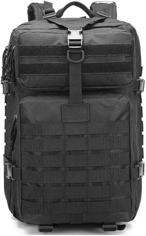 Military Tactical Backpack Hunting Backpack for Men Hiking Camping Army Molle Daypack 3-Day Pack(Black1.2)