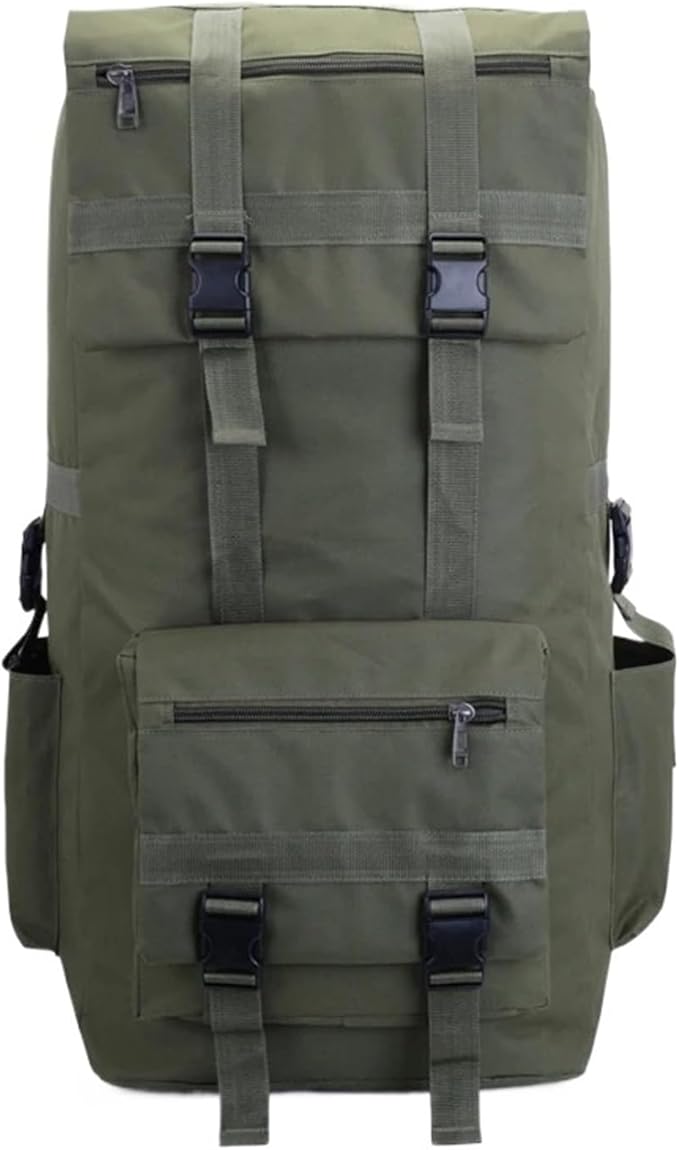 SCRUBY 110L Men Hiking Bag Camping Backpack Men Large Outdoor Climbing Trekking Travel Rucksack Tactical Bags Luggage Bag(Army Green)