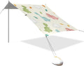xigua Dinosaur Beach Tent Sun Shelter with Carrying Bag - Silver Coated Oxford Fabric Beach Canopy for Beach Camping Fishing - Includes Windproof Ropes Sandbags &amp Stakes