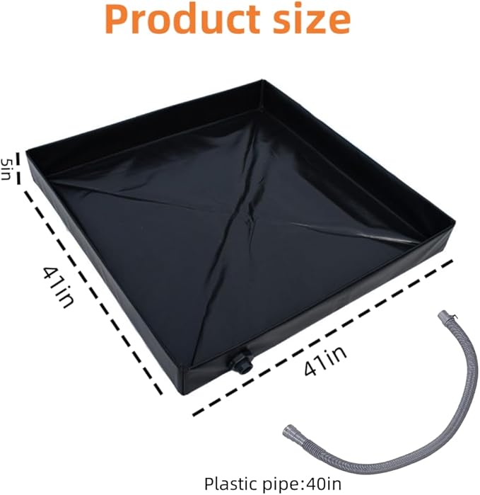 Foldable Camping Shower Base Portable Shower Pan Shower Tent Awning Base Indoor &amp Outdoor Shower Base - Keep Feet Clean Capture Water