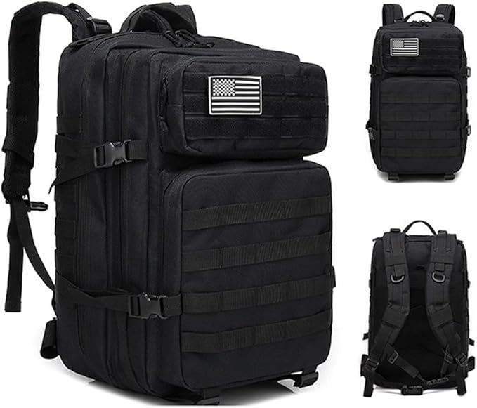 Military Tactical Backpack 45L Army 3 Days Assault Pack Bag Large Nylon 900D Mens Molle Rucksack