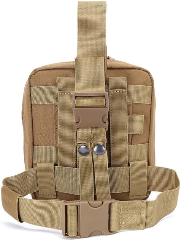 Outdoor Sports Airsoft Gear Molle Assault Combat Hiking Bag Accessory Camouflage Kit Pack Tactical Medical Pouch with Leg Strap