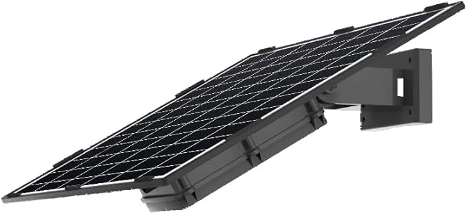 SECUPOE 20Watt Solar Panel with 26000mAh Battery – 12VDC Output Fast Charging IP65 Waterproof Ideal for Security Cameras Outdoor Lights &amp More