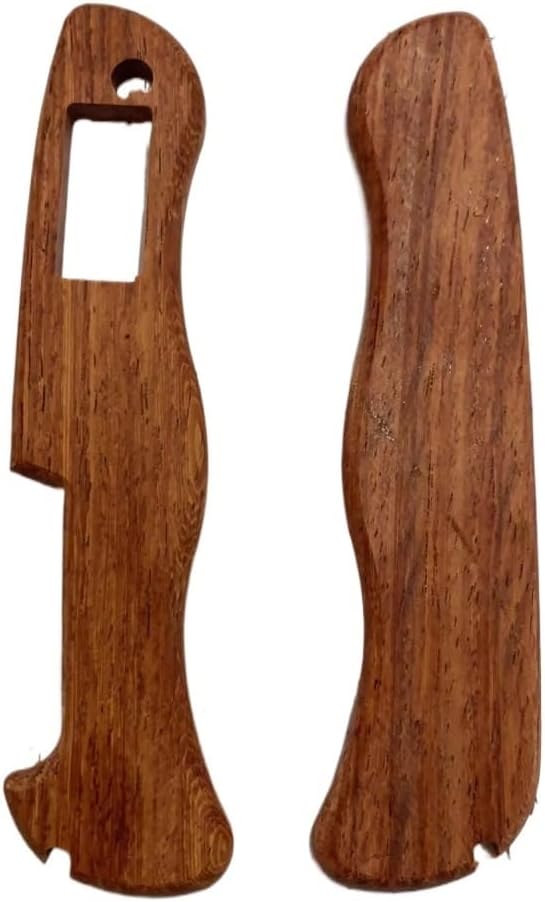1 Pair Wooden Scales Handle Fits for 111MM Knife Handle Patch DIY Replacement