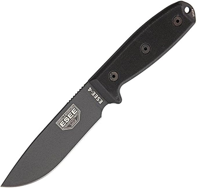 ESEE ES4PTGB-BRK Model 4 Gunsmoke Knife