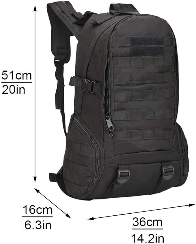 MASII Trekking Bag 3p Backpack Outdoor Sports Climbing Bag 35L Military Camouflage Tactical BackpackA