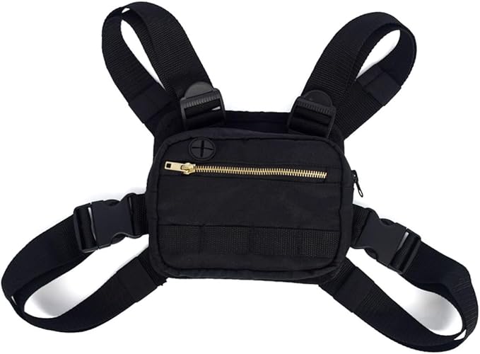 Small Sling Bag Chest Pack Vest Bag Front Pouch for Cell Phones Fashion Vest for Women Outdoor Accessory