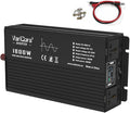 1800W Pure Sine Wave Inverter 12VDC to AC 220V Converter for Home RV Truck Camping Off-Grid Solar Power Inverter with LCD Display Showing Real-time Status Surge