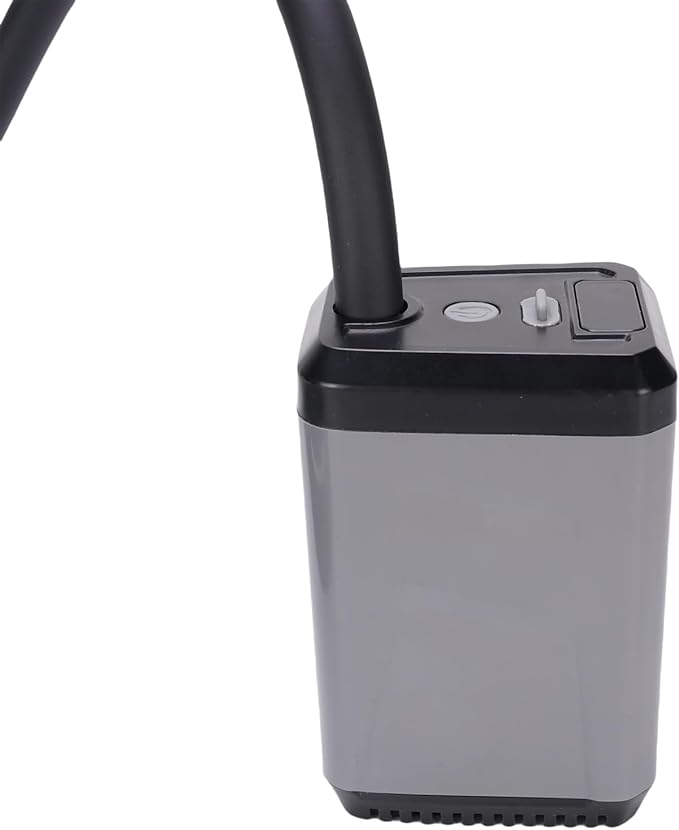 Irfora Portable Camping Shower Electric Pump Battery Powered USB Rechargeable Shower with Display Screen (Grey)