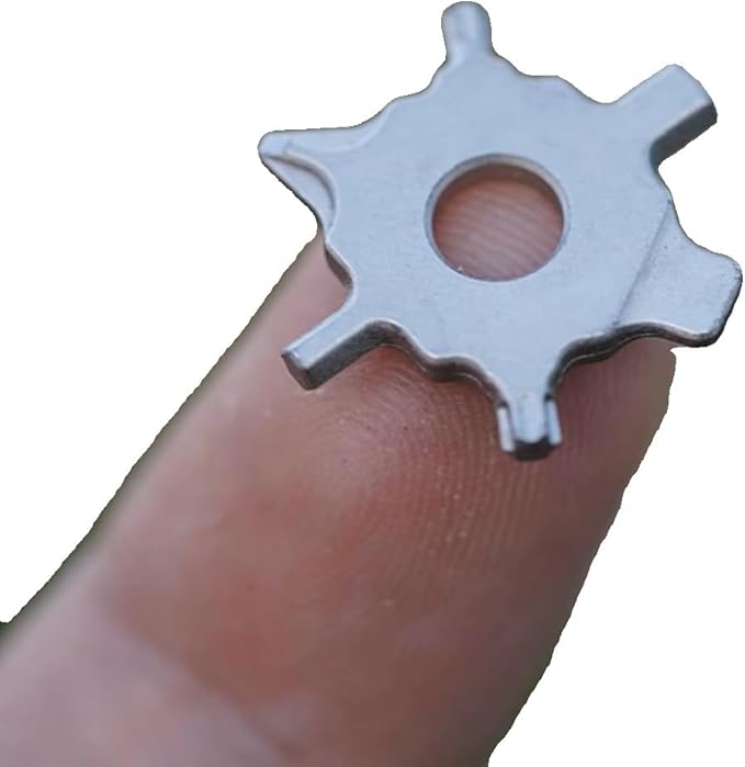Tiny Pocket Screwdriver - 6-in-1 EDC Multi-Tool with Phillips/Flat Head/Torx T8/T6/Hex Drivers - Stainless Steel Compact Keychain Tool for Small Repairs