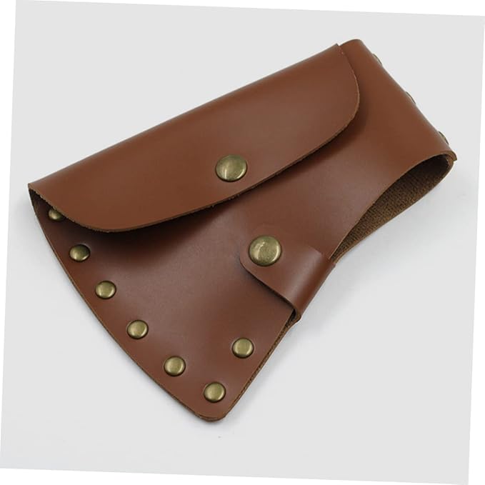DOITOOL 6pcs Leather Protective Axe Cover Hatchet Sheath for Camping Outdoor Activities Thick Leather Construction Fits Hatchet for Outdoor Enthusiasts