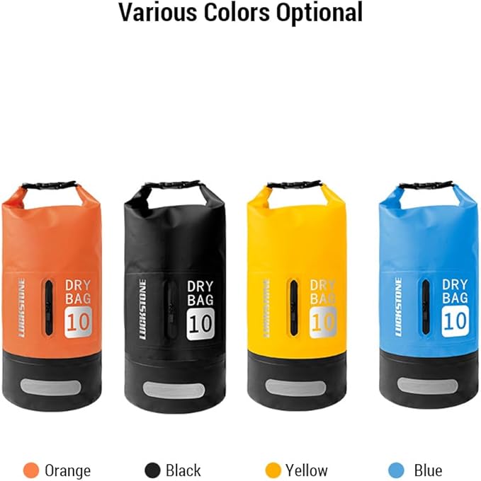 Waterproof Dry Bag Dry Bags For Kayaking Waterproof Dry Bag 10L/20L Large-Capacity Bucket Bag With Shoulder Straps Lightweight Backpack For Rafting Swimming Kayaking Camping