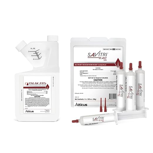 Atticus Talak 7.9% Indoor Outdoor Insect Control (32 Ounce) with Savitri Ant Gel Bait (4 x 30 Grams)