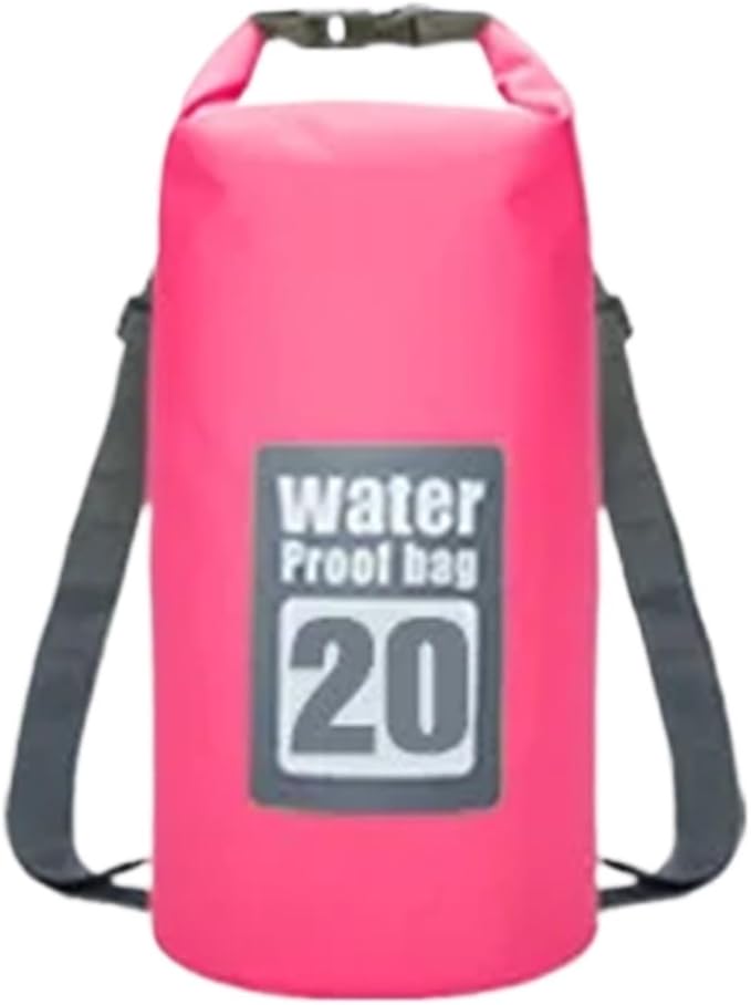Waterproof Dry Bag 2pcs 5L/10L/15L/20L/30L Outdoor Sport PVC Waterproof Storage Dry Bag for Canoe Kayak Rafting Swimming Travel Kit Sack Backpack for SwimmingBoating(Sky Blue 30L)