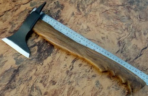 Axe Carbon Steel 17 Rose Wood Handle Axe/Hand Forged Woodsman Axe