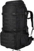 Tactical Backpack Military Molle Hiking 56-75L Camping Mountaineering Hiking Tactical Black